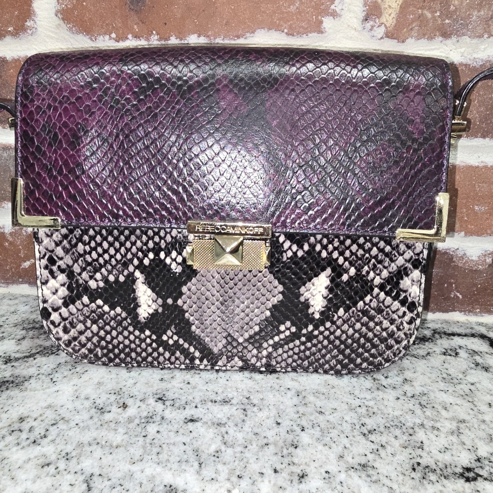Rebecca Minkoff Snake Skin Embossed Crossbody Bag